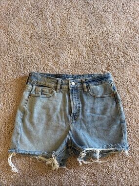 Old Navy Light Blue Distressed Denim Cutoff Shorts